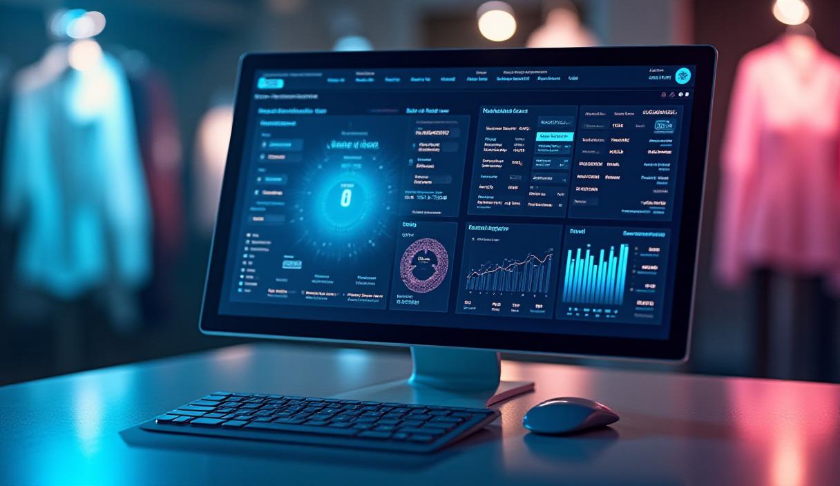 Dashboard preview showing textile production analytics